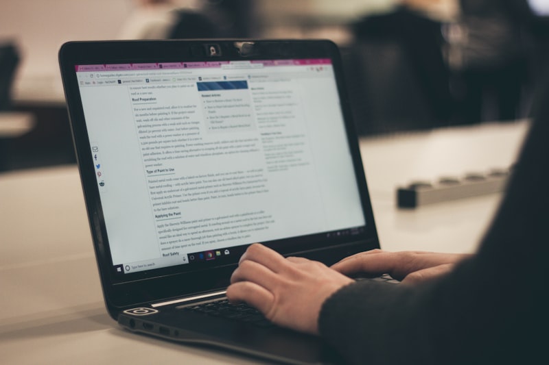 Document writing at a desk